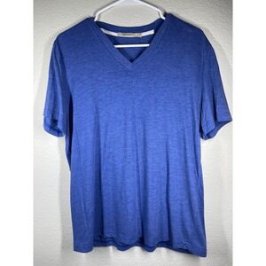 Abbot Main Venice Beach CA Blue V Neck T Shirt Short Sleeve Size L basic layer